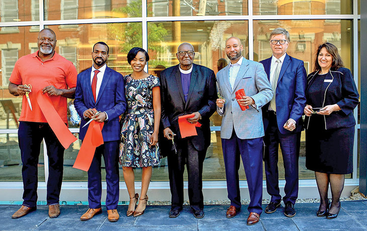  Rep. Jake Wheatley, Derrick and Nykia Tillman, Bishop James M. Foster, Pittsburgh Councilman R. Daniel Lavelle, Bob Meeder and Lisa Kelly