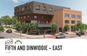 3D Render of Fifth & Dinwiddie East Project